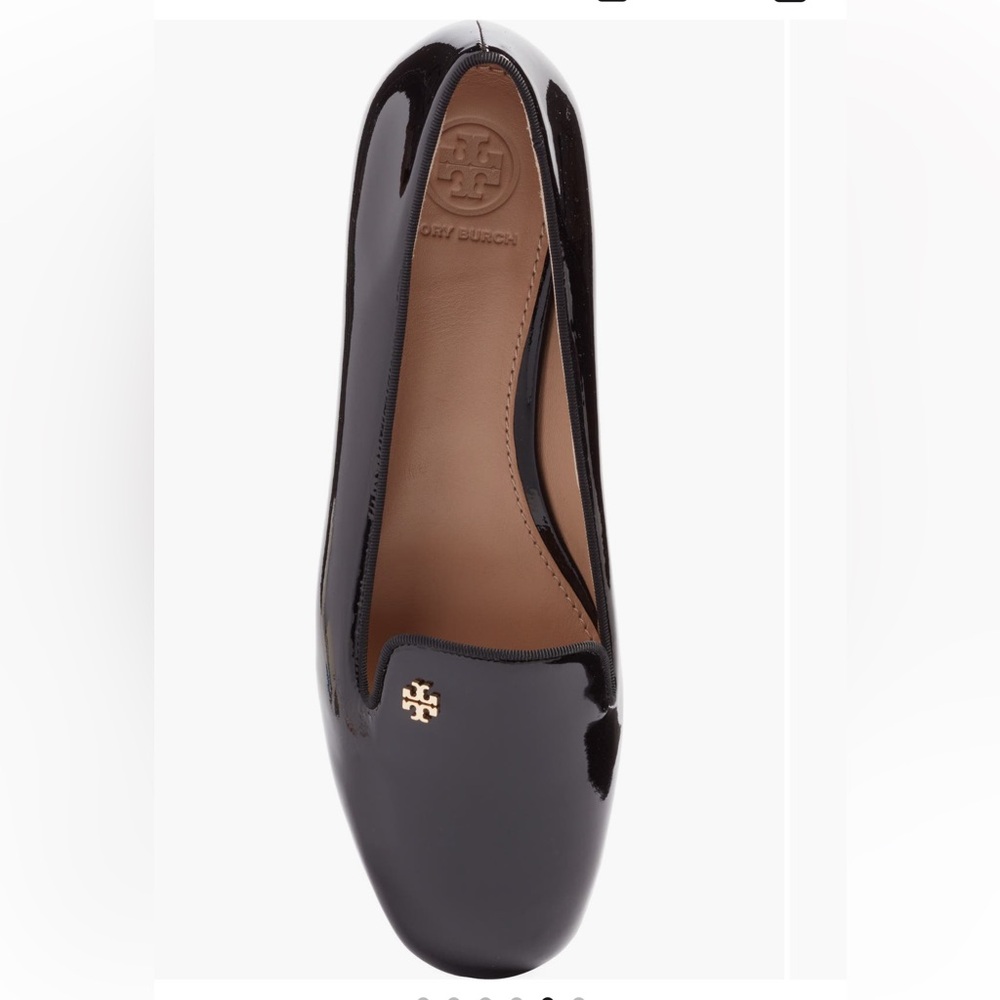 Tory Burch “Samantha” patent leather black loafers shoes flats - Picture 4 of 12